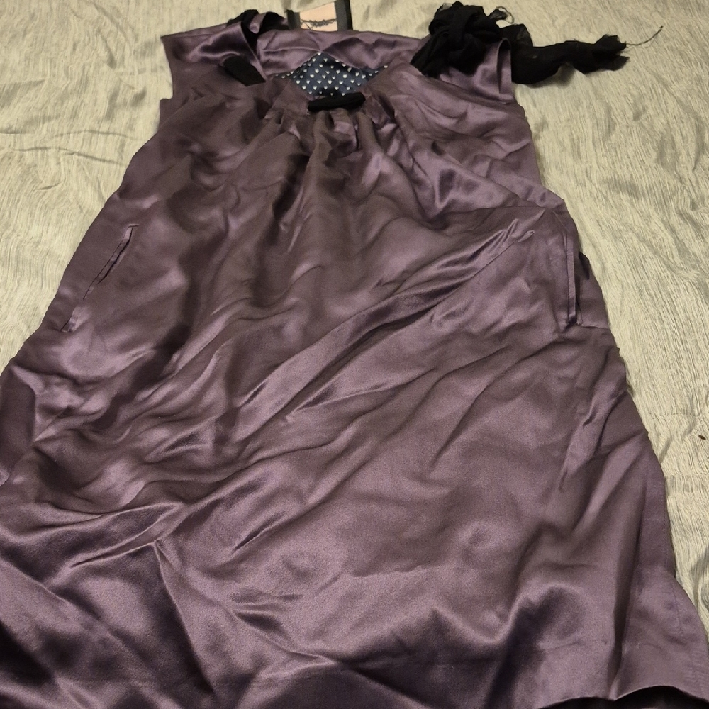 Elegant Purple Sleeveless Dress